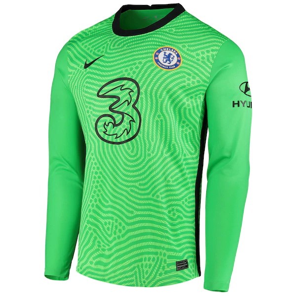 Tailandia Camiseta Chelsea ML Portero 2020-21 Verde